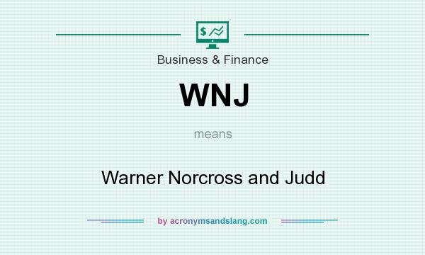 What does WNJ mean? It stands for Warner Norcross and Judd