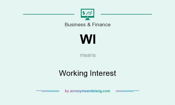 What does WI mean? It stands for Working Interest