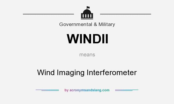 What does WINDII mean? It stands for Wind Imaging Interferometer