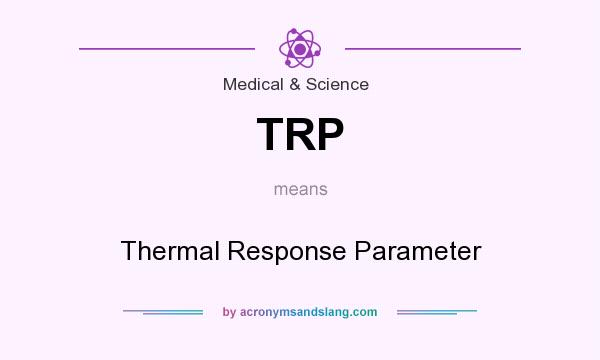 What does TRP mean? It stands for Thermal Response Parameter