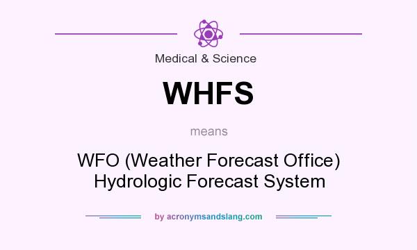 What does WHFS mean? It stands for WFO (Weather Forecast Office) Hydrologic Forecast System