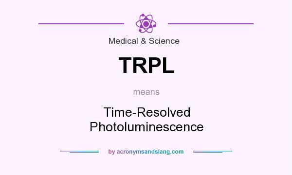 What does TRPL mean? It stands for Time-Resolved Photoluminescence