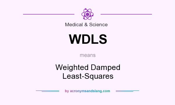 What does WDLS mean? It stands for Weighted Damped Least-Squares