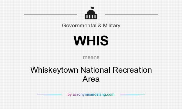 What does WHIS mean? It stands for Whiskeytown National Recreation Area