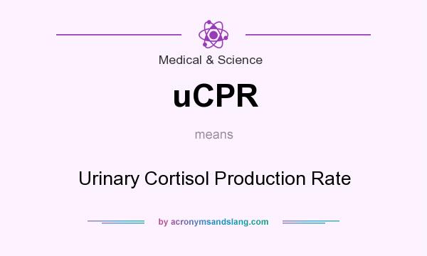 What does uCPR mean? It stands for Urinary Cortisol Production Rate