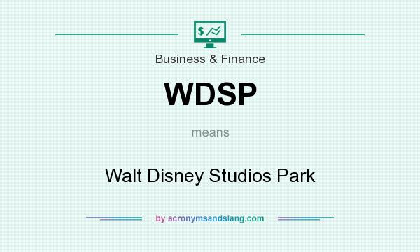 What does WDSP mean? It stands for Walt Disney Studios Park