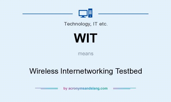 What does WIT mean? It stands for Wireless Internetworking Testbed