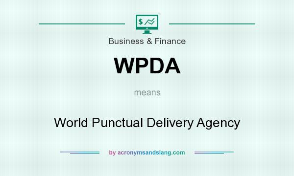 What does WPDA mean? It stands for World Punctual Delivery Agency