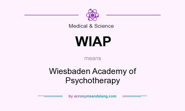 What does WIAP mean? It stands for Wiesbaden Academy of Psychotherapy