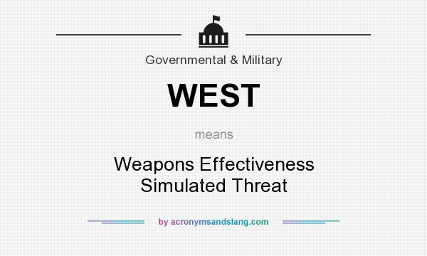 What does WEST mean? It stands for Weapons Effectiveness Simulated Threat