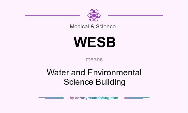 What does WESB mean? It stands for Water and Environmental Science Building