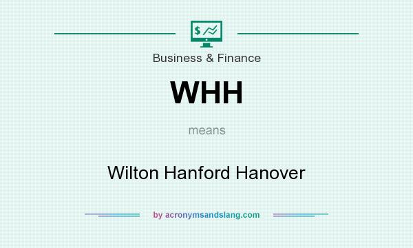 What does WHH mean? It stands for Wilton Hanford Hanover