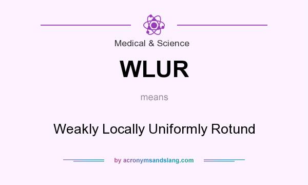 What does WLUR mean? It stands for Weakly Locally Uniformly Rotund