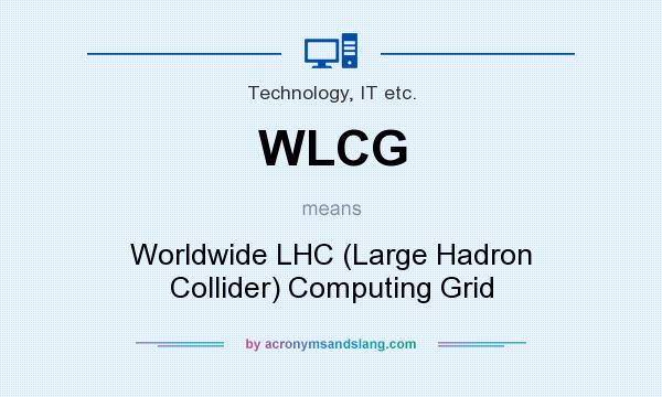 What does WLCG mean? It stands for Worldwide LHC (Large Hadron Collider) Computing Grid