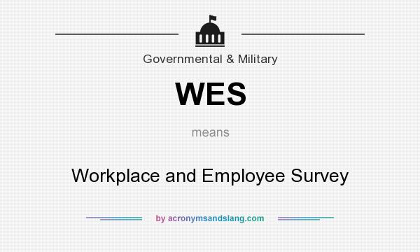 What does WES mean? It stands for Workplace and Employee Survey