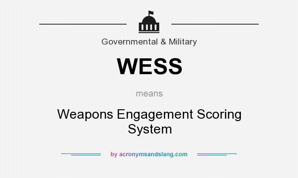 What does WESS mean? It stands for Weapons Engagement Scoring System