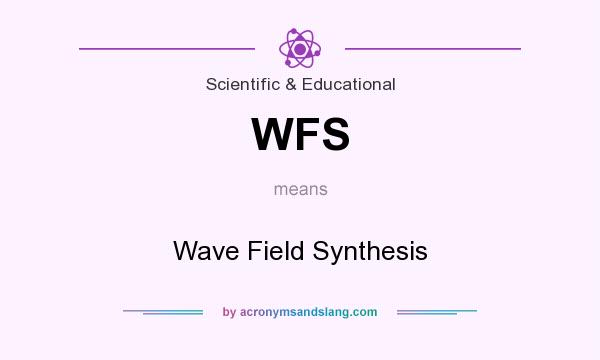 What does WFS mean? It stands for Wave Field Synthesis