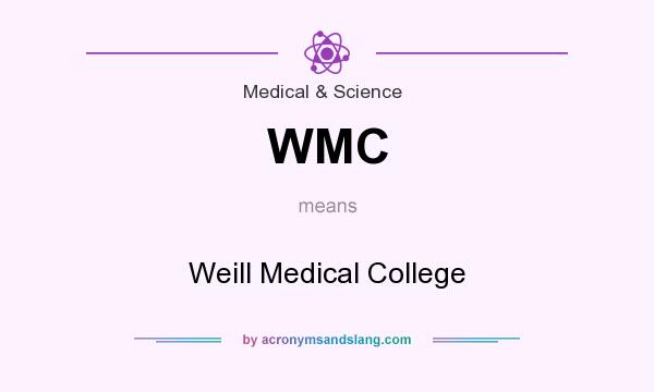 What does WMC mean? It stands for Weill Medical College