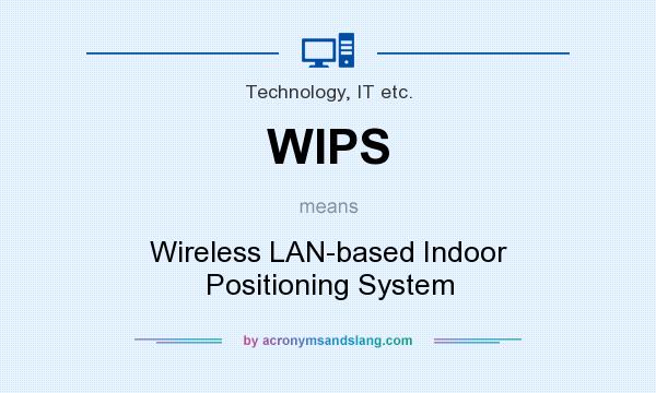 What does WIPS mean? It stands for Wireless LAN-based Indoor Positioning System