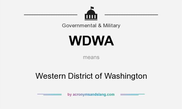 What does WDWA mean? It stands for Western District of Washington