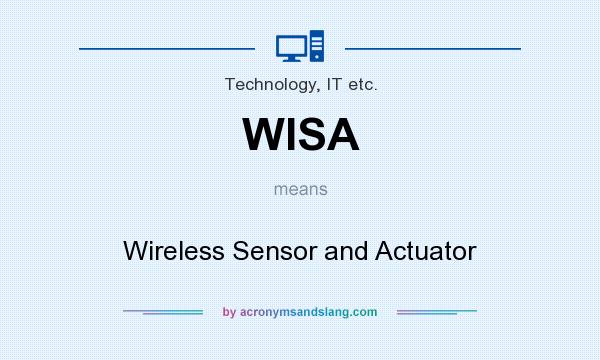 What does WISA mean? It stands for Wireless Sensor and Actuator
