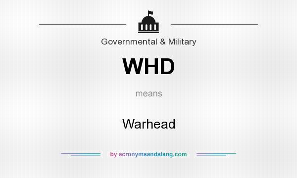 What does WHD mean? It stands for Warhead
