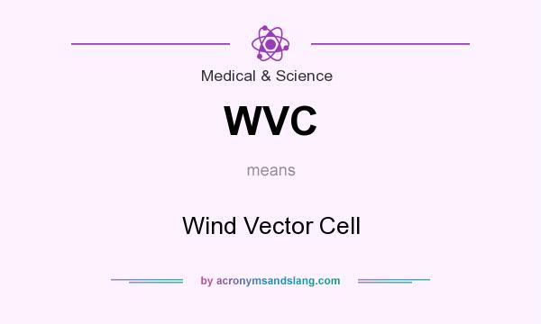 What does WVC mean? It stands for Wind Vector Cell