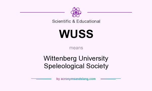 What does WUSS mean? It stands for Wittenberg University Speleological Society
