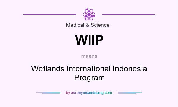 What does WIIP mean? It stands for Wetlands International Indonesia Program