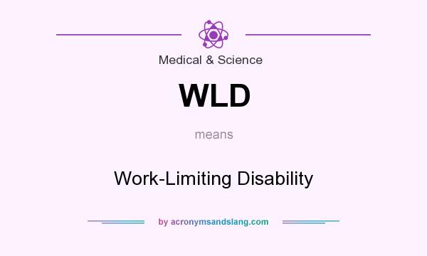 What does WLD mean? It stands for Work-Limiting Disability