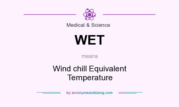 What does WET mean? It stands for Wind chill Equivalent Temperature