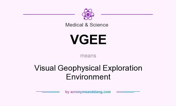What does VGEE mean? It stands for Visual Geophysical Exploration Environment