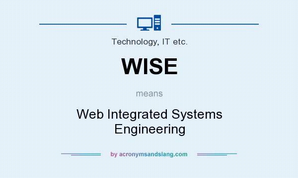 What does WISE mean? It stands for Web Integrated Systems Engineering