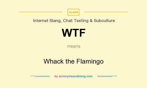 What does WTF mean? It stands for Whack the Flamingo