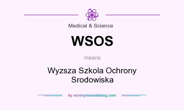 What does WSOS mean? It stands for Wyzsza Szkola Ochrony Srodowiska