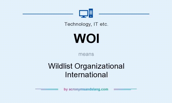 What does WOI mean? It stands for Wildlist Organizational International