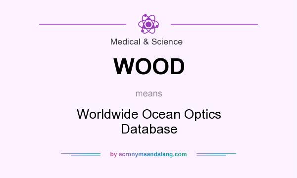 What does WOOD mean? It stands for Worldwide Ocean Optics Database