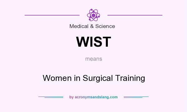 What does WIST mean? It stands for Women in Surgical Training