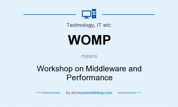 What does WOMP mean? It stands for Workshop on Middleware and Performance