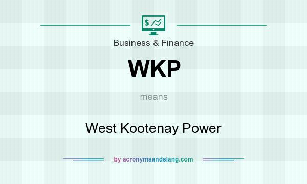 What does WKP mean? It stands for West Kootenay Power