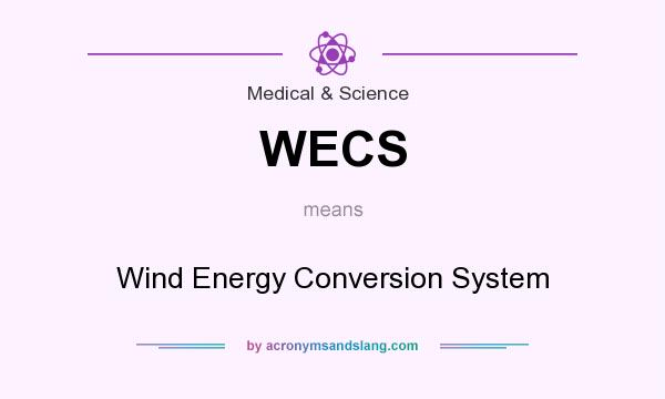 What does WECS mean? It stands for Wind Energy Conversion System