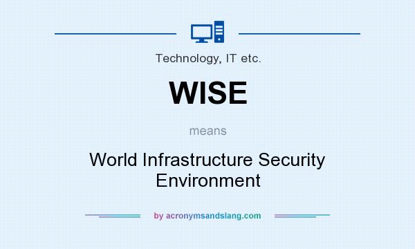 What does WISE mean? It stands for World Infrastructure Security Environment
