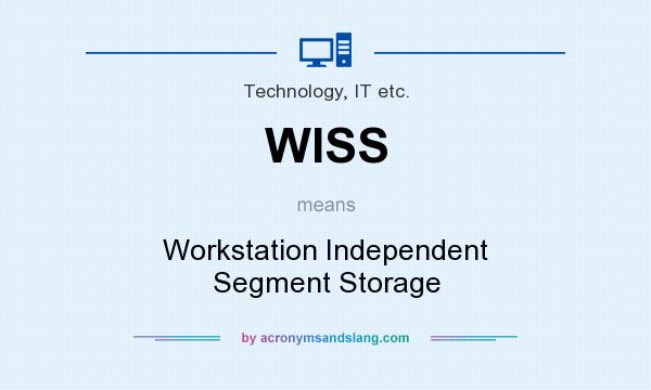 What does WISS mean? It stands for Workstation Independent Segment Storage