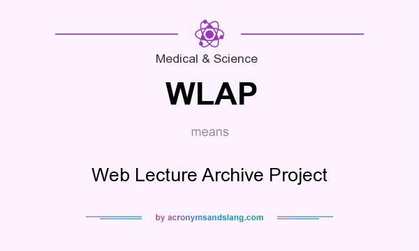 What does WLAP mean? It stands for Web Lecture Archive Project