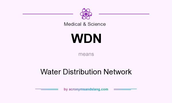 What does WDN mean? It stands for Water Distribution Network