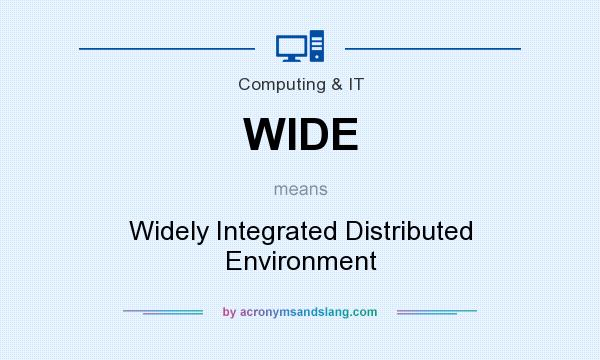 What does WIDE mean? It stands for Widely Integrated Distributed Environment