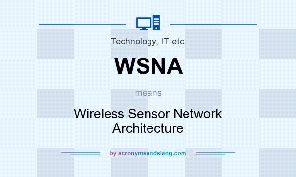 What does WSNA mean? It stands for Wireless Sensor Network Architecture