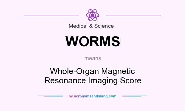 What does WORMS mean? It stands for Whole-Organ Magnetic Resonance Imaging Score