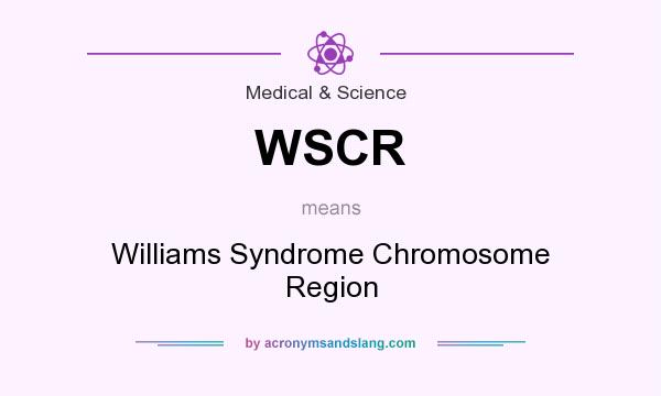 What does WSCR mean? It stands for Williams Syndrome Chromosome Region