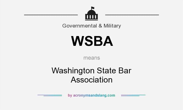 What does WSBA mean? It stands for Washington State Bar Association